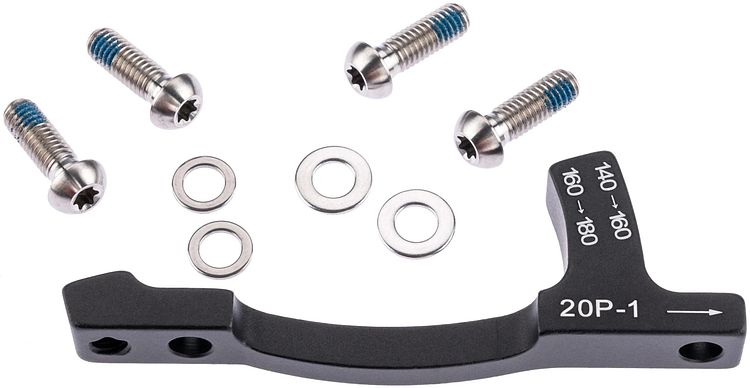 SRAM Scheibenbremsadapter PM Adapter 20 mm schwarz von 140 auf 160 oder 160 auf 180, nur zu
