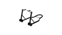 Vorschaubild Oxford Montageständer schwarz, Montageständer "Paddock Stand" Vorne, universal, stahl