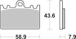 SBS Bremsbelag 666HS Street Sinter
