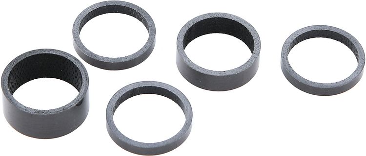 CONTEC Spacer-Set 1 1/8 Zoll Carbon schwarz