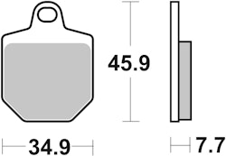 SBS Bremsbelag 843HS Street Sinter