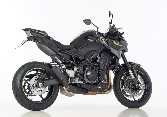 SHARK SLIP-ON Edelstahl beschichtet schwarz-matt RCT für KAWASAKI Z900 EURO5  