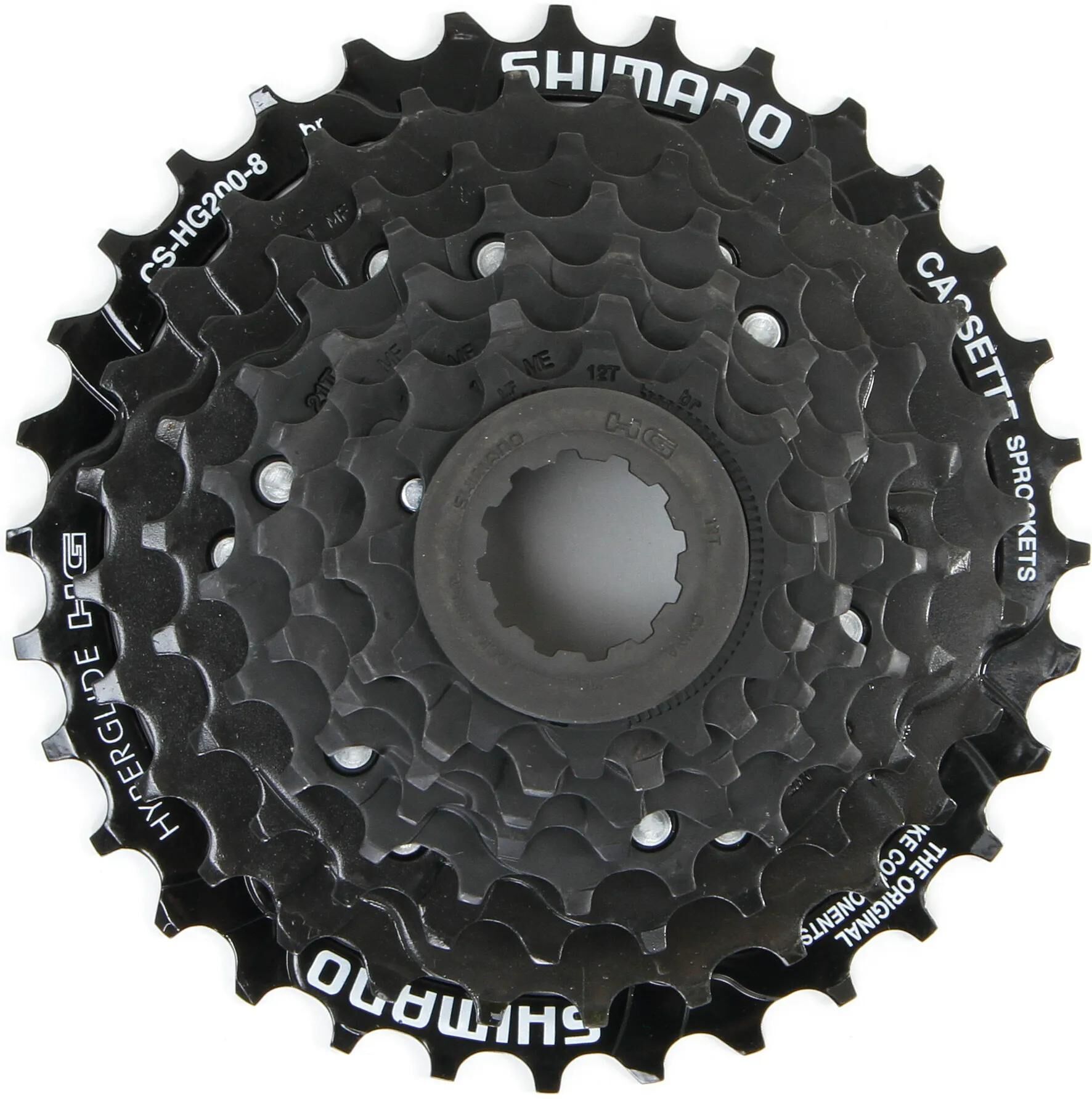 Shimano Kassette CS-HG200-8 8-fach 12-14-16-18-21-24-28-32 Zähne schwarz