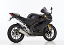 Vorschaubild SHARK KOMPLETTANLAGE Edelstahl gebürstet/Carbon silber DSX-7 für YAMAHA MT-125,YZF-R125 EURO5  