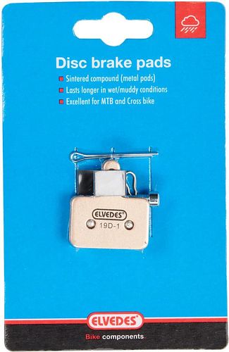Elvedes Scheibenbremsbelag Shimano Tektro RST C607 Auriga (Pro-(E-)Comp) Geeignet für nasse Bedingungen, optimal für MTB