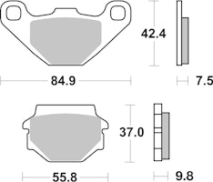 SBS Scooterbelag 135HM Street Ceramic