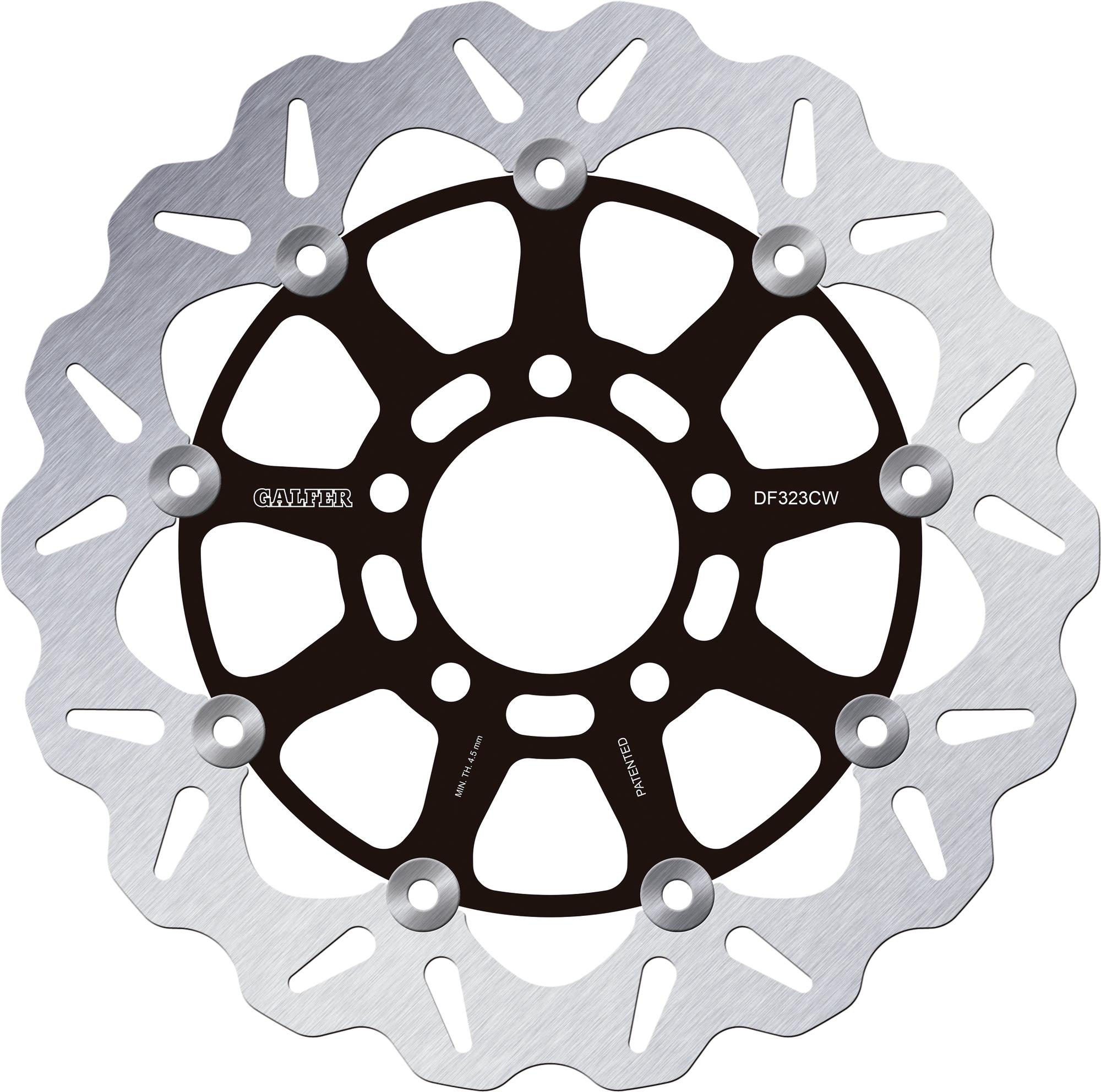 Galfer Bremsscheibe DF323, schwarz/silber