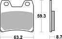 Vorschaubild SBS Bremsbelag 770HF Street Ceramic