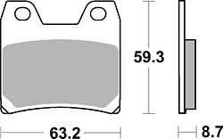 SBS Bremsbelag 770HF Street Ceramic