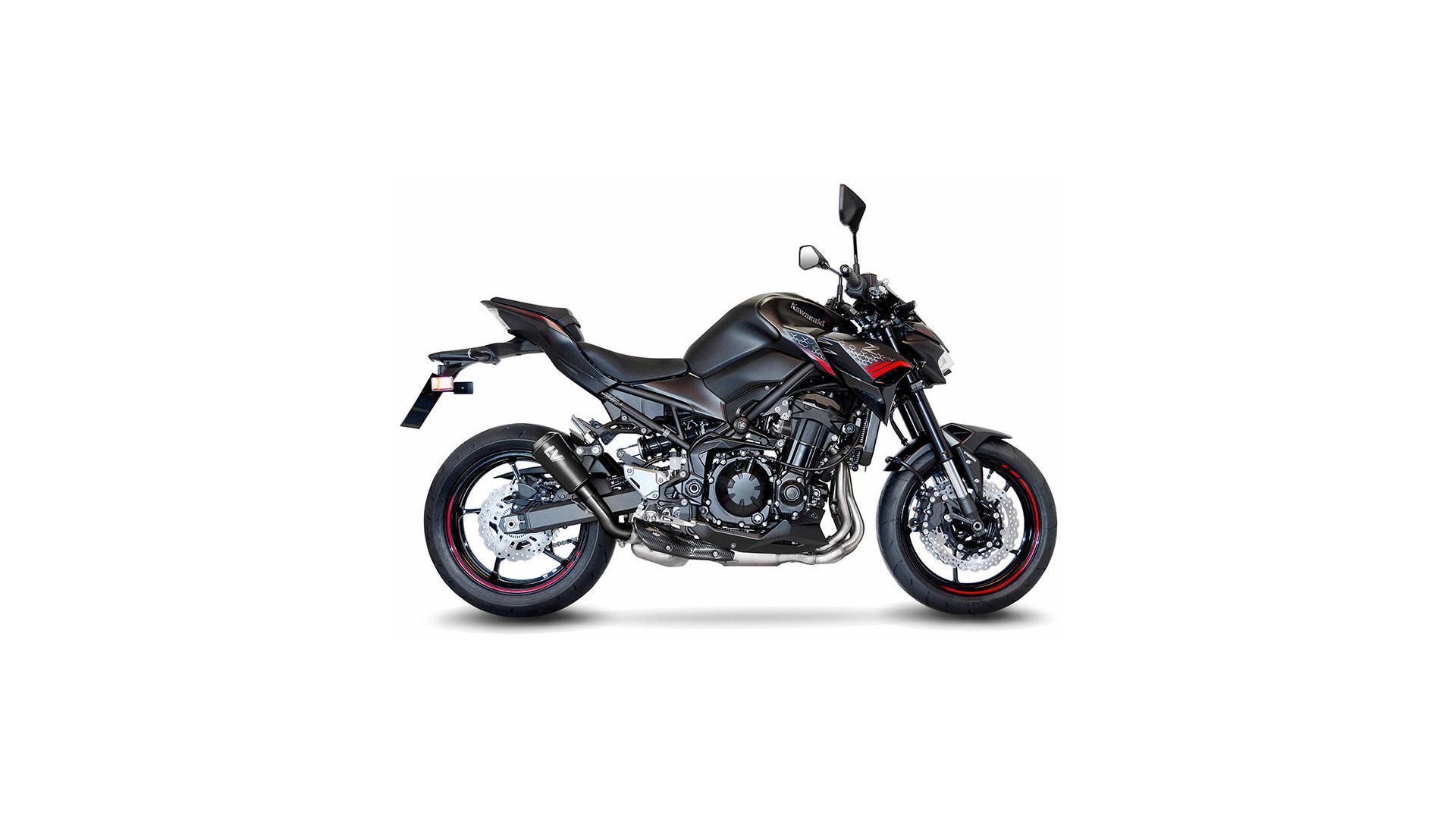 LeoVince SLIP-ON Edelstahl SBK LV-10 Schwarz für KAWASAKI Z 900
