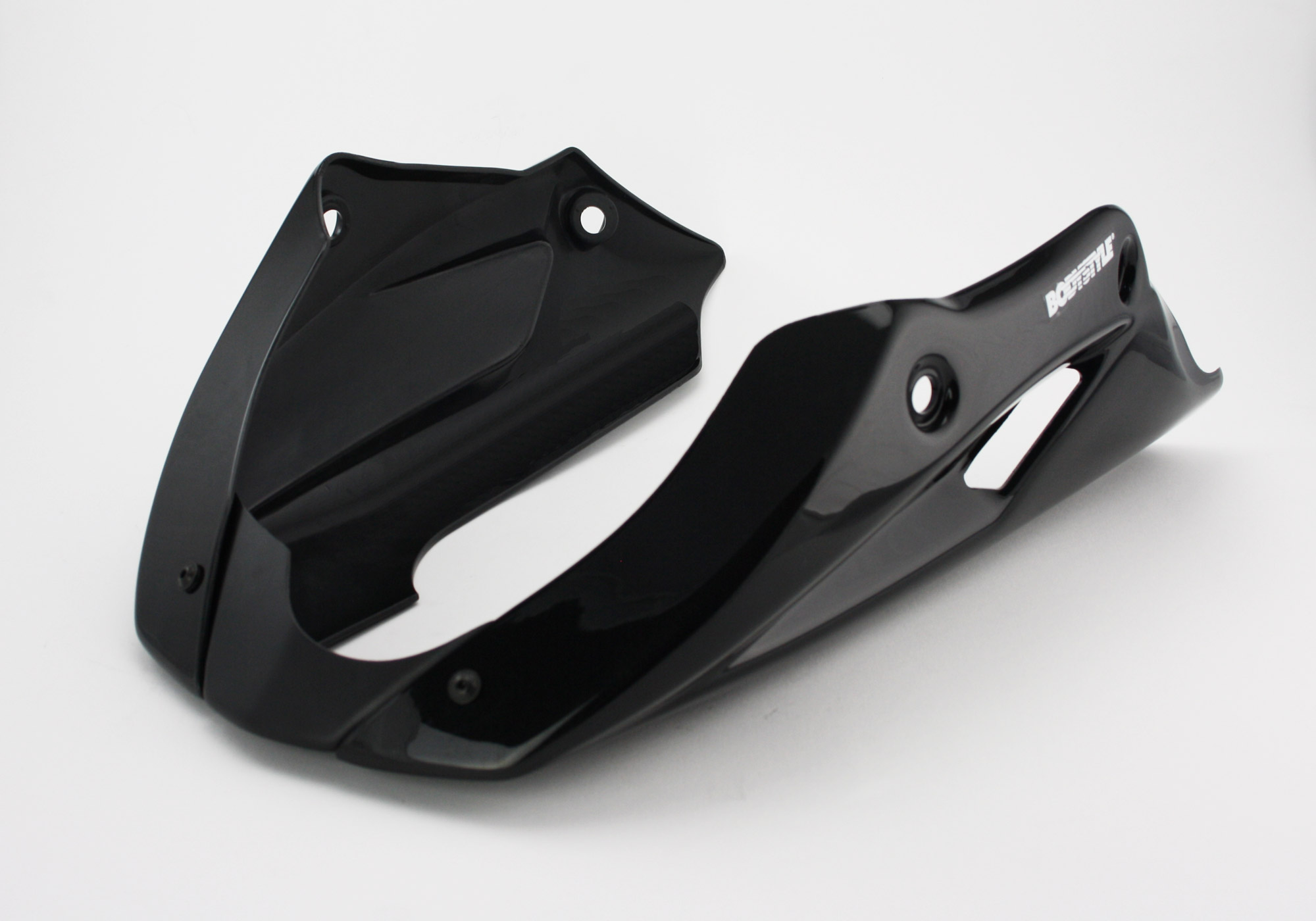 BODYSTYLE Sportsline Bugspoiler ABS Kunststoff schwarz für KAWASAKI Z650 