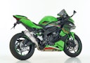 Vorschaubild HURRIC SLIP-ON Schalldämpfer Supersport Aluminium poliert für KAWASAKI ZX-4R / SE / RR