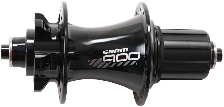 SRAM Hinterradnabe 900 28 Loch schwarz inkl. Schnellspanner und Endkappen für 1