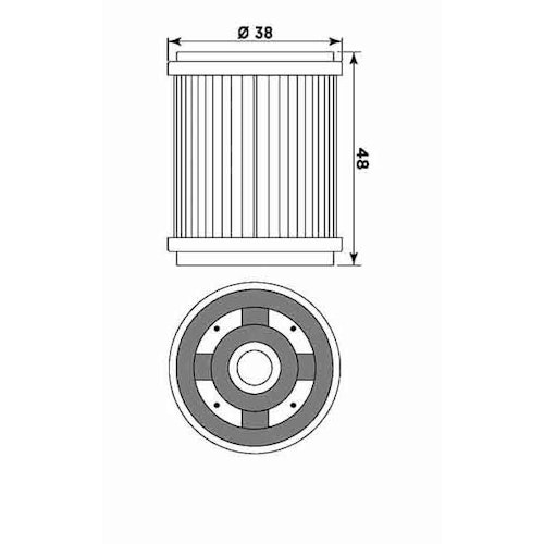 MIW Ölfilter Y4006 Papierfilter (OEM-Qualität)
