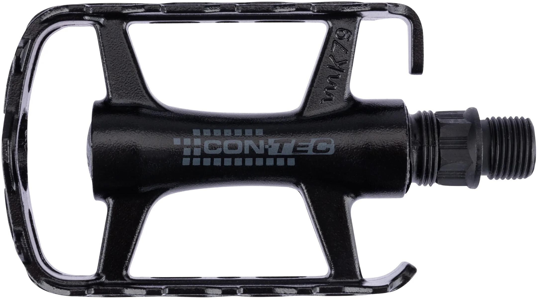 CONTEC Pedal Blacktop 9/16 Zoll schwarz/silber