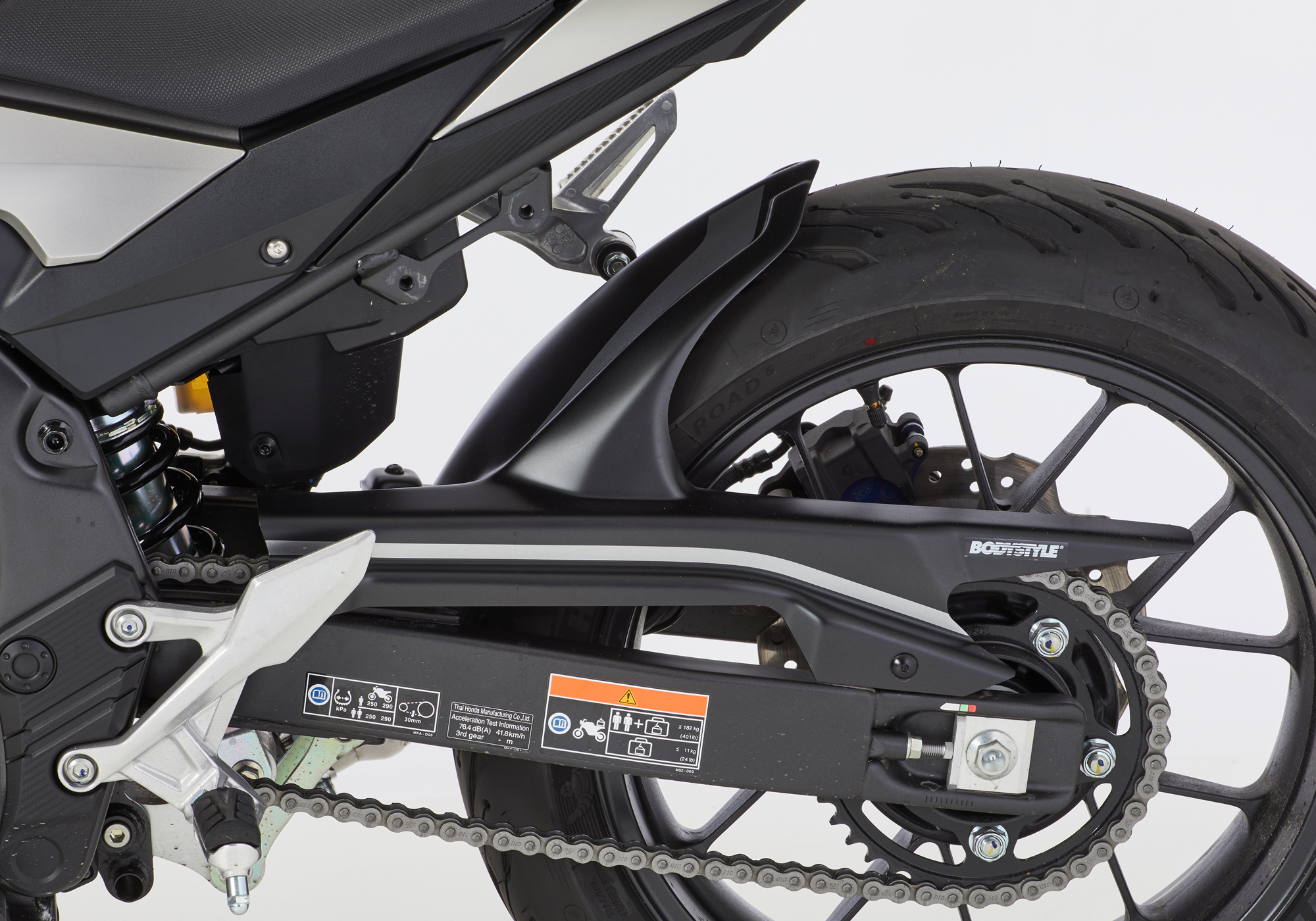 BODYSTYLE Sportsline Hinterradabdeckung ABS Kunststoff blau für HONDA CB500F 