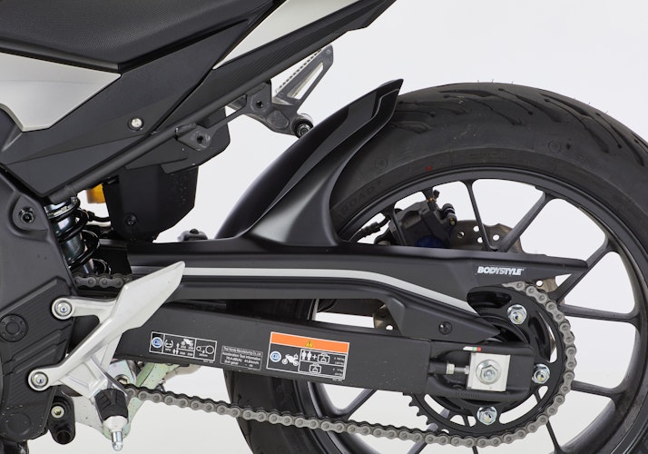 BODYSTYLE Sportsline Hinterradabdeckung ABS Kunststoff schwarz-matt für HONDA CB500 Hornet, CB500F, CB500X, CBR500R, NX500