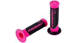 Progrip Griffgummi 732 Fuxia / Schwarz Fluo Geschlossen Paar Ø22/25mm Länge 125mm