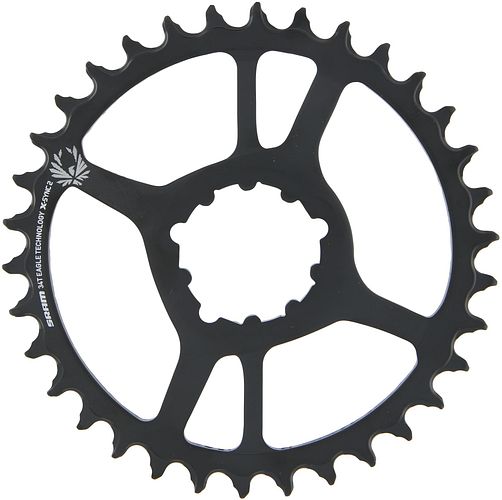 SRAM Kettenblatt X-Sync 2 34 Zähne schwarz 3 mm Offset Stahl
