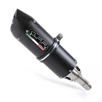 GPR Komplettauspuffanlage Suzuki Sv 650 - S 1999/02 EC-Approv. Silencer with mid-full line Furore Nero