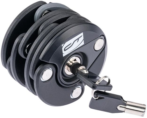 CONTEC Faltschloss KegLock 60 cm schwarz