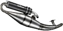 Vorschaubild LeoVince Komplettanlage Aluminium Schwarz für APRILIA SR STEALTH/RACING / KEEWAY FOCUS - MATRIX 50 / für YAMAHA AEROX 50 KAT
