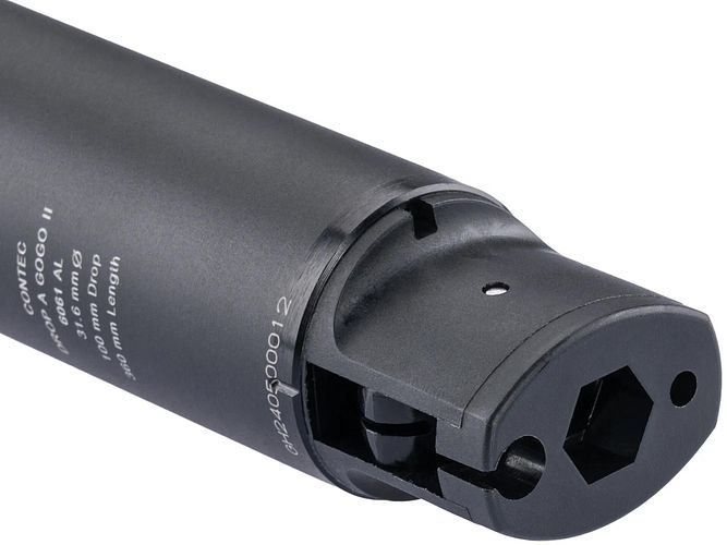 CONTEC Variosattelstütze Drop-A-Gogo II Ø 31,6 mm schwarz 310 mm lang, 75 mm Verstellbereich, maxi