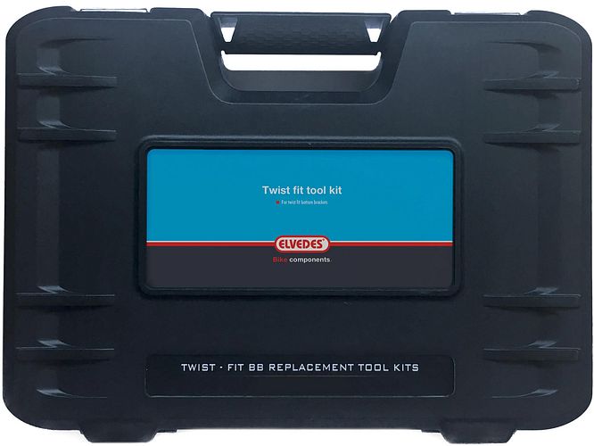 Elvedes Innenlagerwerkzeug Twist fit tool kit schwarz