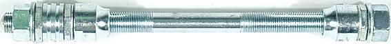 Pieper Hinterradachse 3/8" 180 mm silber