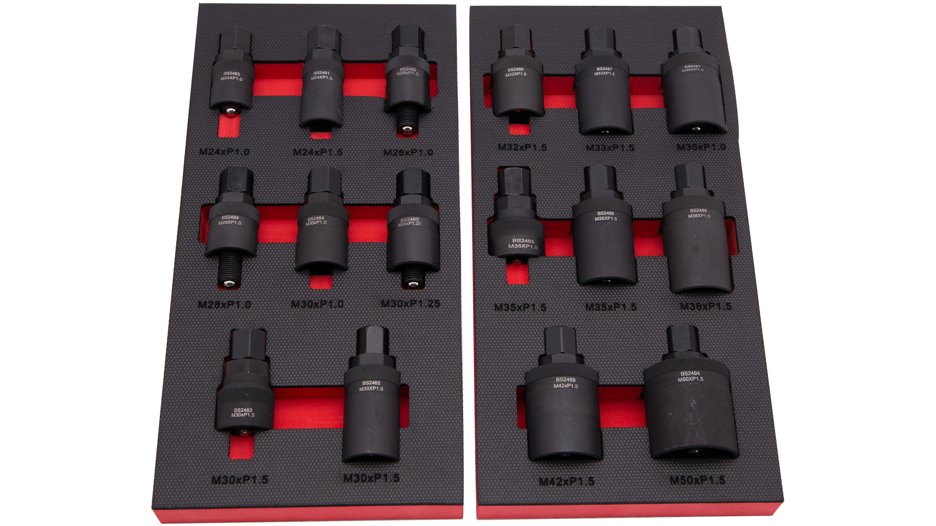 Bikeservice Moduleinlage Abzieher Polrad 16-teilig, mit Innengewinde