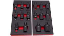 Bikeservice Moduleinlage Abzieher Polrad 16-teilig, mit Innengewinde