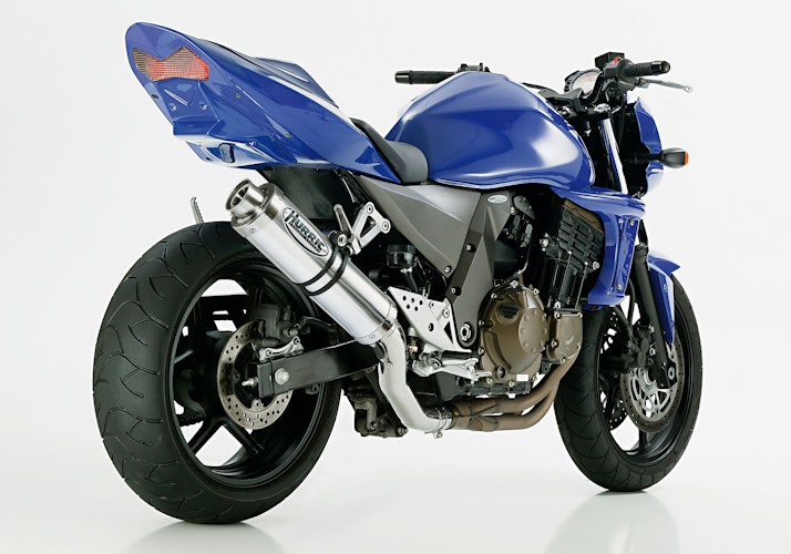 HURRIC SLIP-ON Schalldämpfer Supersport Aluminium poliert für KAWASAKI Z750,Z750S