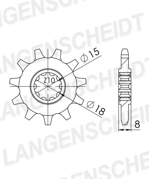 Supersprox Ritzel 415 12Z