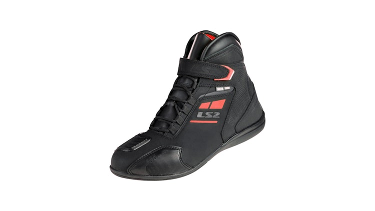 LS2 Stiefel Garra Man WP Black-Red Gr. 45