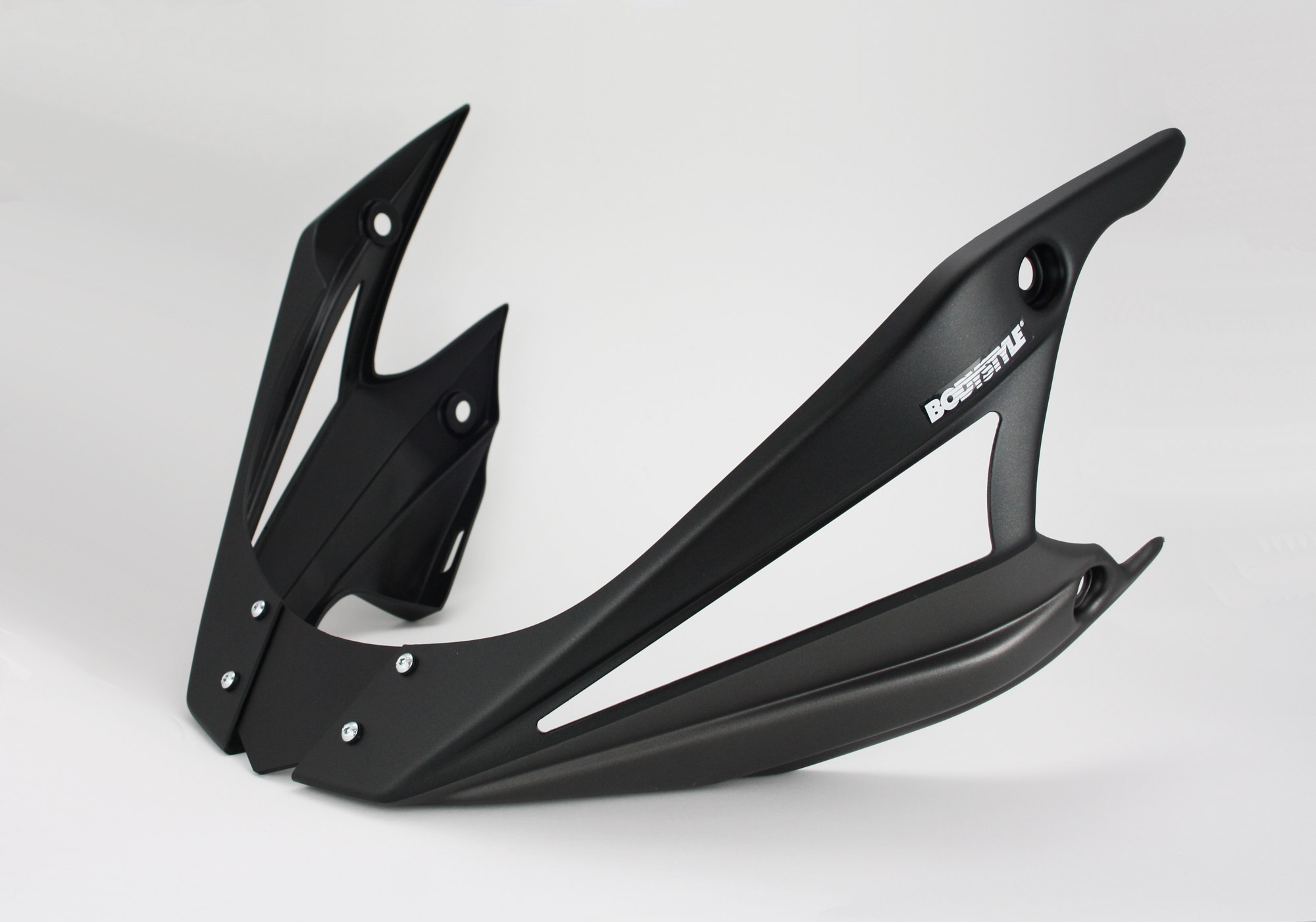 BODYSTYLE Sportsline Bugspoiler ABS Kunststoff schwarz/grau für KAWASAKI Z1000 