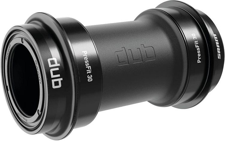 SRAM Innenlager DUB BB30 Pressfit schwarz für Road MTB Tretlagergehäuse, 68 73 mm