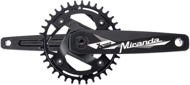 Miranda Kettenradgarnitur Modular MRTB Chainflow 3D 36 Zähne schwarz