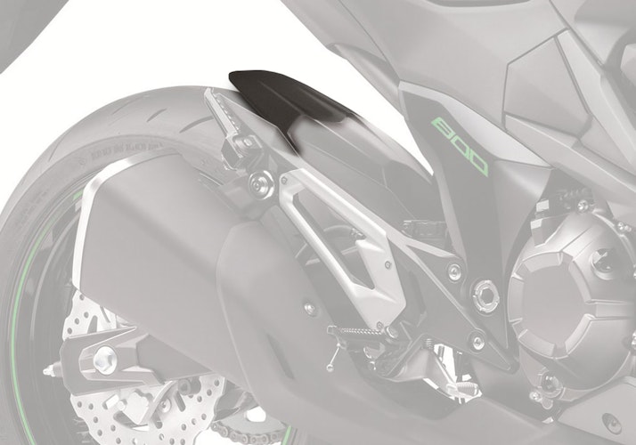BODYSTYLE Hinterradabdeckungsverlängerung ABS Kunststoff schwarz-matt für KAWASAKI Z800, Z800e