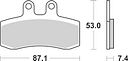 Vorschaubild SBS Bremsbelag 681HF Street Ceramic