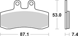SBS Bremsbelag 681HF Street Ceramic