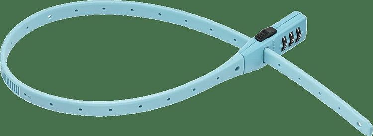 Trelock Zahlen-Kabelschloss Strap It 53 cm blau