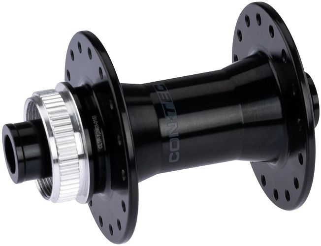 CONTEC Vorderradnabe Core 32 Loch schwarz CL - Center Lock Scheibenbremsaufnahme für 12 mm Steckachse