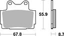 Vorschaubild SBS Bremsbelag 570HS Street Sinter