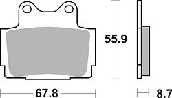 SBS Bremsbelag 570HS Street Sinter