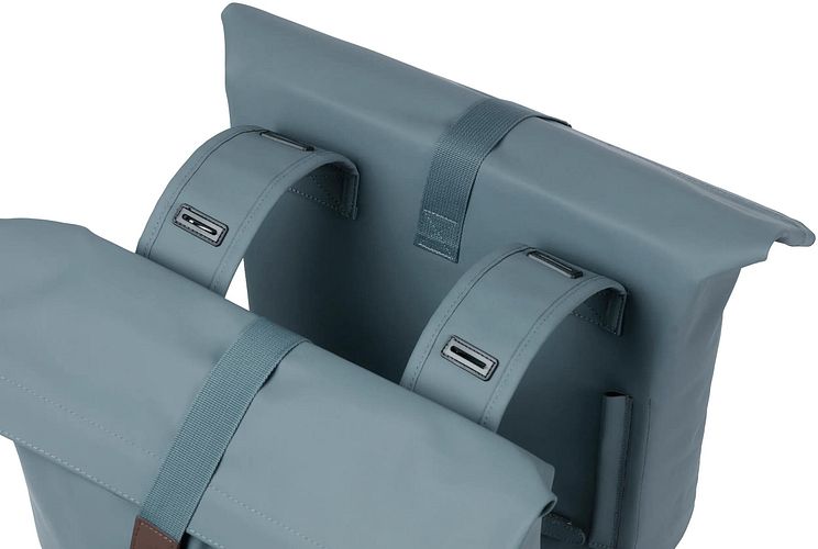 Basil City Double Pannier Bag Doppeltasche blau