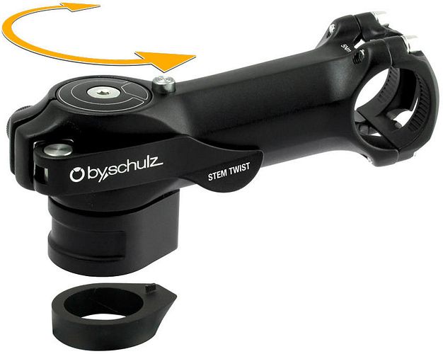 by,schulz Vorbau Stem Twist SDS 75 mm schwarz