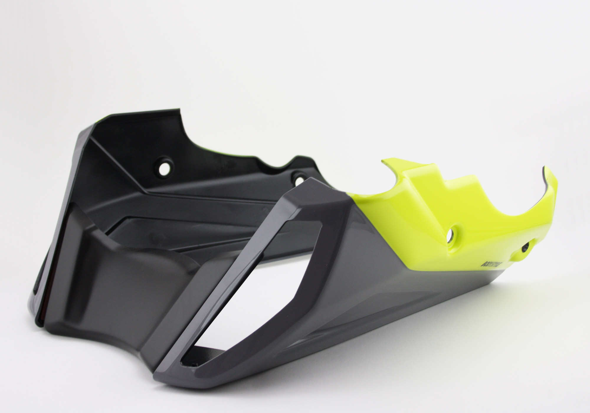 BODYSTYLE Sportsline Bugspoiler ABS Kunststoff grau/gelb für YAMAHA MT-09 / SP 