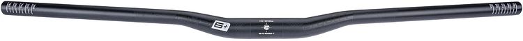 ergotec Low Riser Bar Lenker 800 mm schwarz schwarz sandgestrahlt, Backsweep 8/5°, G