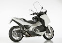Vorschaubild HURRIC SLIP-ON Schalldämpfer Supersport Aluminium eloxiert für HONDA Integra 700,Integra 750,NC700S,NC700X,NC750S,NC750X