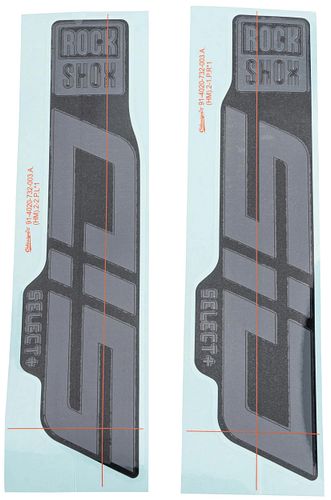 RockShox Dekor Set grau glänzend